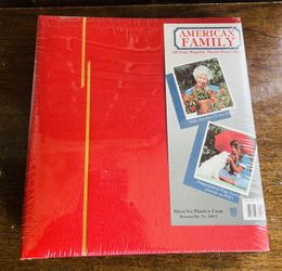 Vintage Kleer-Vu American Family Magnetic Photo Album Red 100 Page