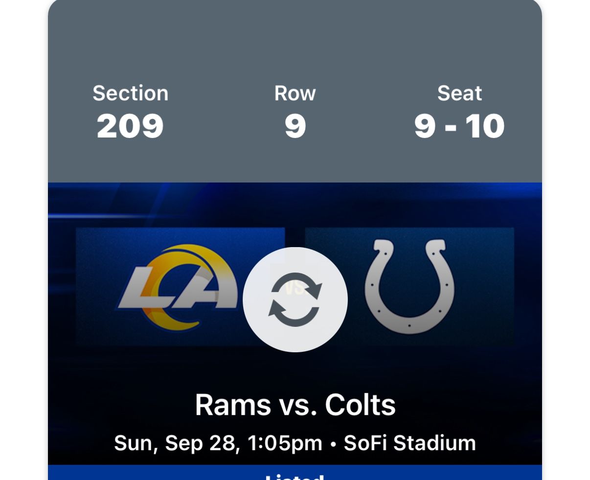 Rams Vs Colts