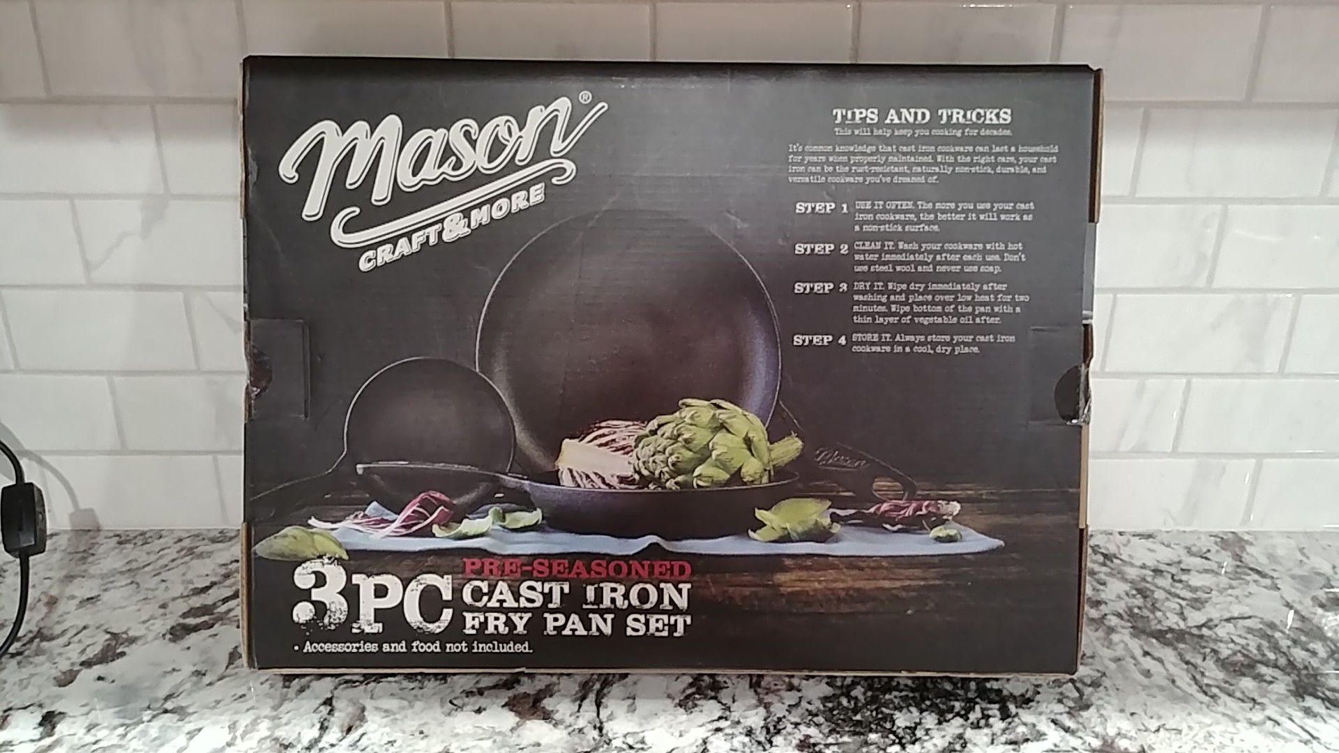 Mason Craft & More 12 Cast Iron Frypan w/ Assist Handle TTU-U9266-ECM