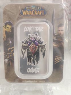 World of Warcraft Horde 1oz Pure Silver Bar