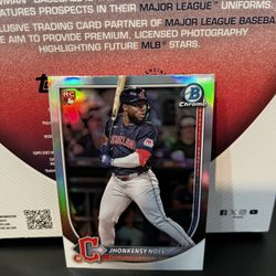 2025 Bowman Chrome Jhonkensy Noel Rookie Red Redemption SSP #81 Guardians RC