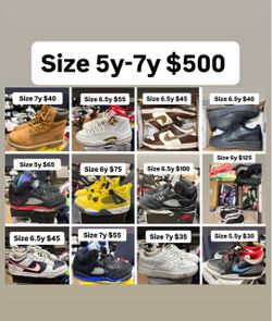 Jordan’s Nikes and more size 5y - 7y all for $500