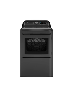 GE - 7.4 cu. ft. vented Front Load Gas Dryer in Diamond Gray with Sensor Dry