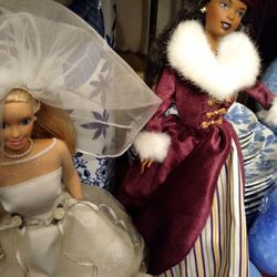 2 Barbie Dolls