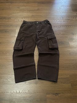 Vintage GAP Brown Loose Baggy Cargo Pants 34x30