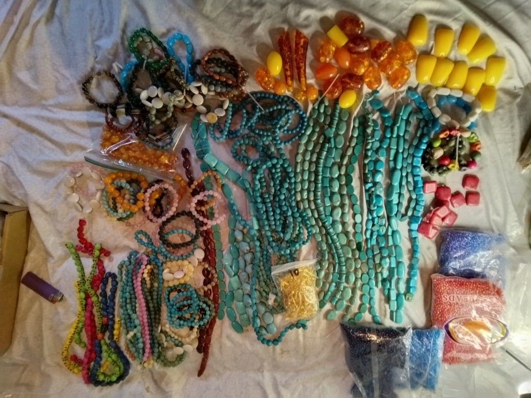 Natural Gemstone Bead Lot