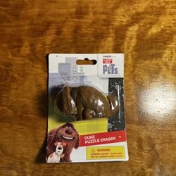 THE SECRET LIFE OF PETS PUZZLE ERASERS SINGLE DUKE NEW