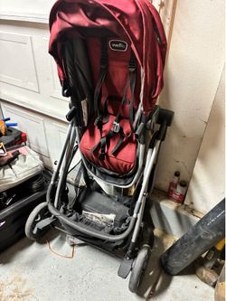 Red stroller