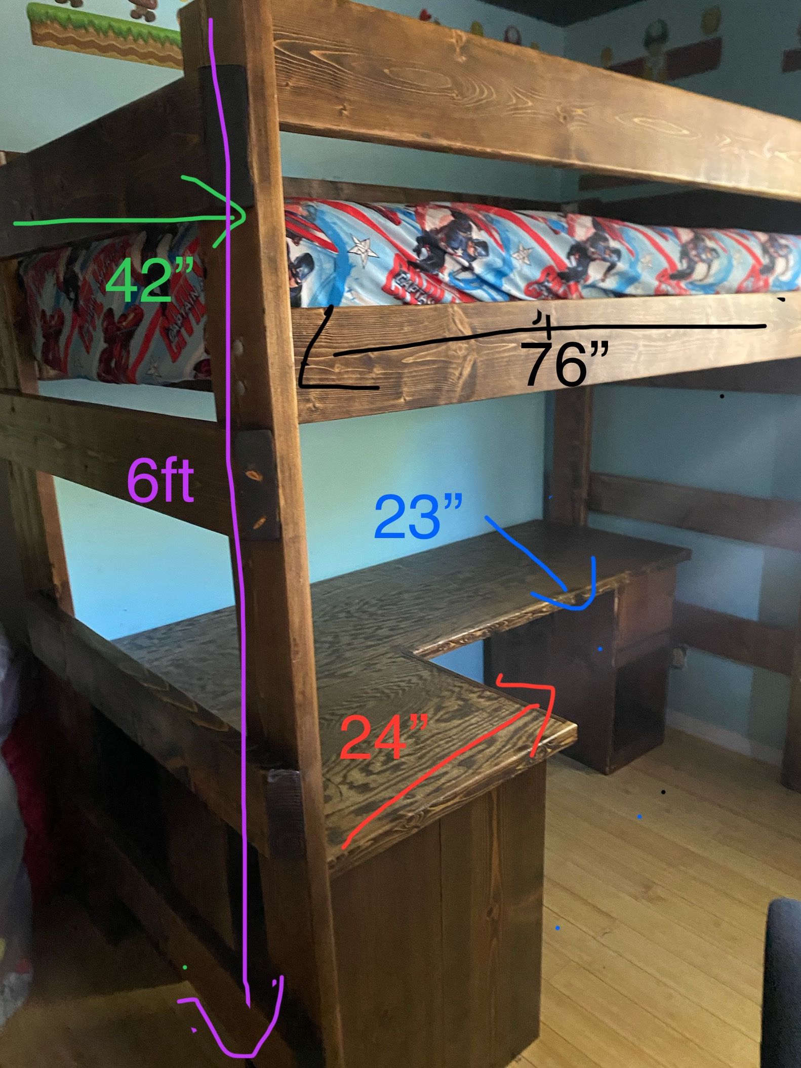 Loft Bed With Desk
