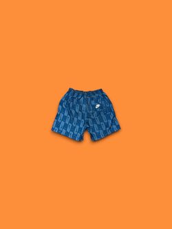 Nike Shorts Mens All Over Sport Essentials Woven Lined Flow Small Blue