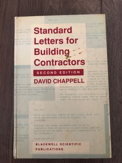 Letters for Building Contractors