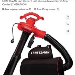Corded Electric Backpack Leaf Blower Brand New  $100