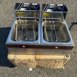 Brand New Commercial Double Deep Fryer For $90 