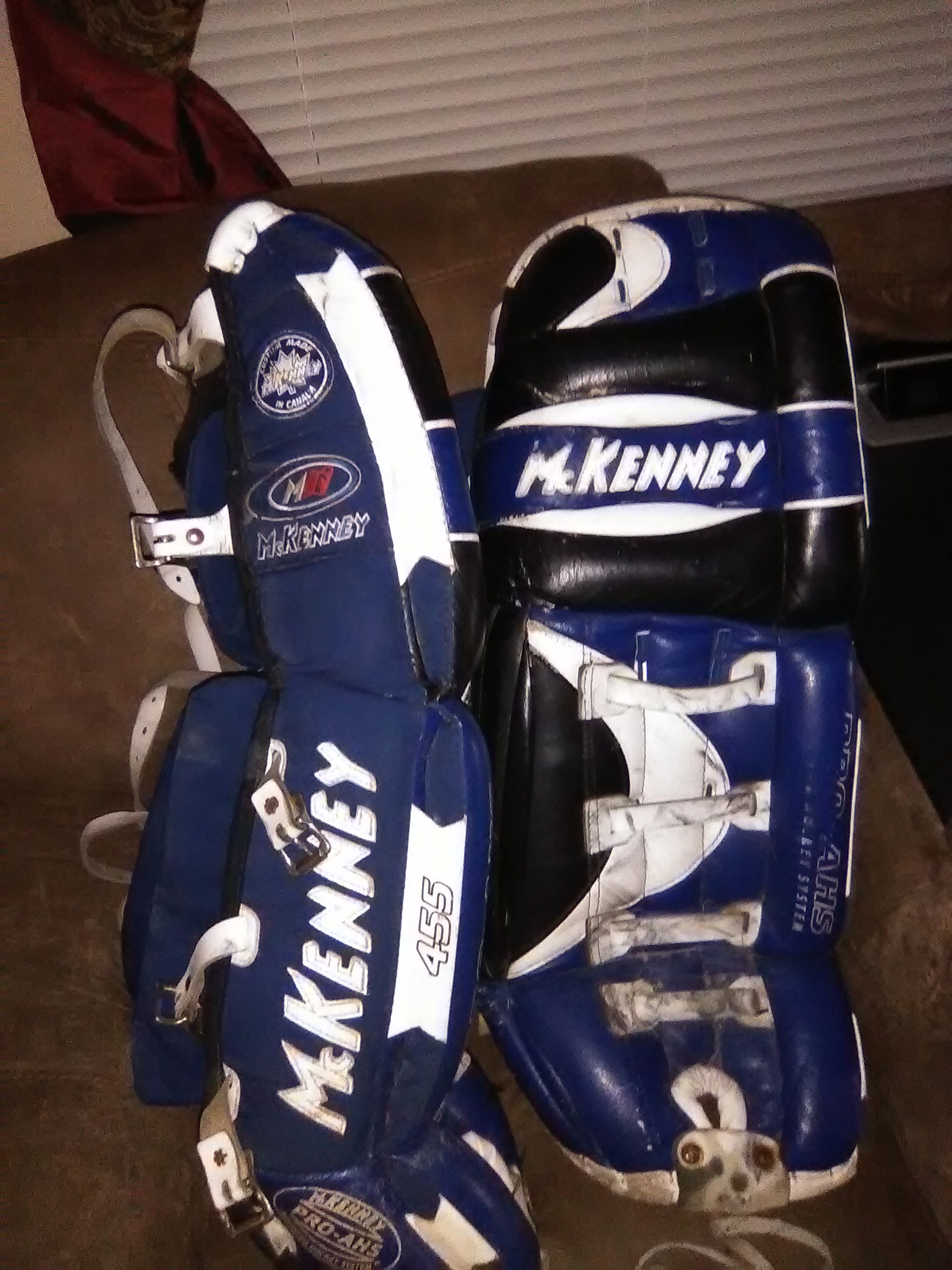 Goalie pads McKenney 455 pro AHS size 31 for Sale in Seabrook ...