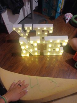 Light Up Letters Table Decoration