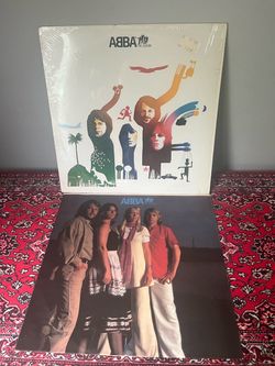 ABBA the album vinyl record open shrink og insert