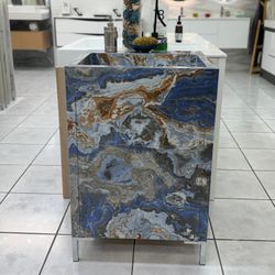 24" Freestanding Solid Wood Bathroom Vanity