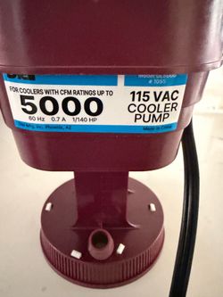 Dial cooler pump 5000