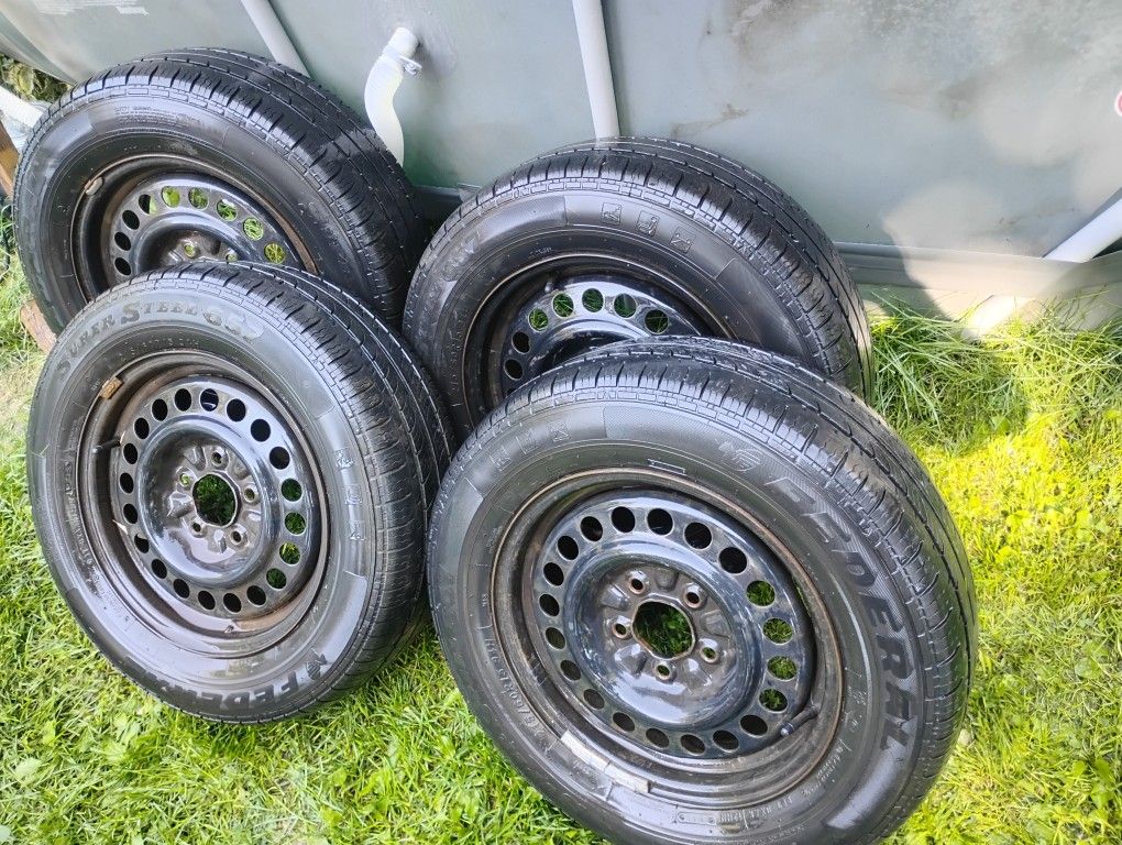 215 60 R15 Full Set (Tires And Rims)