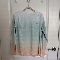 Columbia PFG SPF long sleeved hiking kayaking shirt Women’s XLy