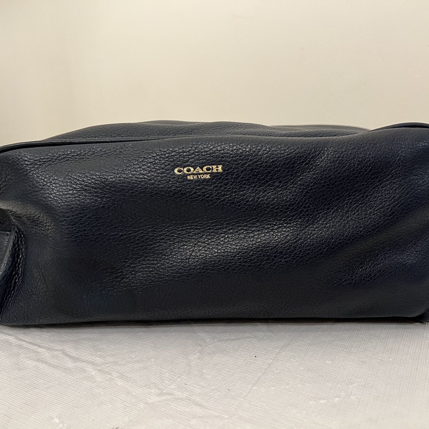 coach travel toiletry bag Outlet Small Kit With Penguin Print 2 Inside Pockets Black COACH Toiletry bags and