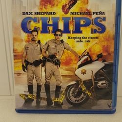 $5 BLU RAY MOVIE. CHIPS. BLU RAY / DVD ONLY. NO DIGITAL. $5 OR TRADE FOR A MOVIE TITLE I DO NOT ALREADY OWN.