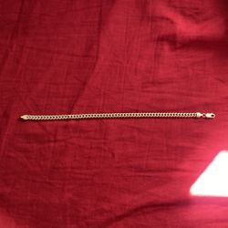 Gold plated chain link bracelet 