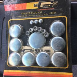 BRAND NEW MR GASKET FREEZE PLUG KIT FOR SMALL BLOCK CHEVY 265-400-INCLUDES OIL GALLEY PLUGS $20.00