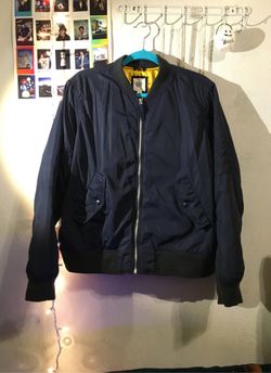 Ladies Navy Blue Bomber Jacket - GAP