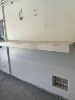 Garage wall mount shelf