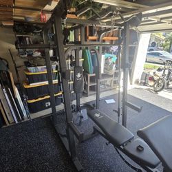 Smith Machine 2001 | Multi-Use Adj Bench | Gym Equipment | Fitness | Squat Rack | Excercise |🔴WEIGHTS AND BARBELL SOLD SEPARATELY 🔴 FREE DELIVERY 🚚