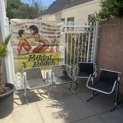 Set 4•Jerry Johnson Arcadia Chrome Pipe Chairs