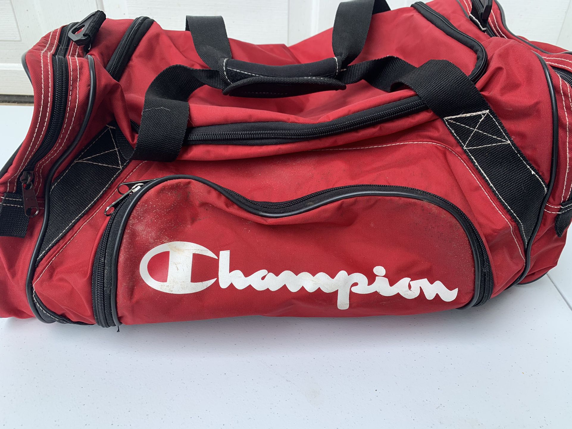 Campion Red Soccer Sports Duffle Bag
