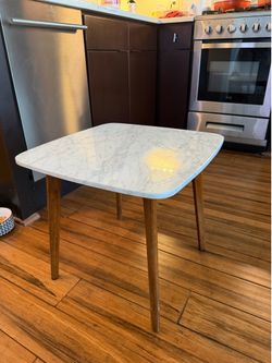 Mid-Century Marble Side Table from Article — Must Go ASAP