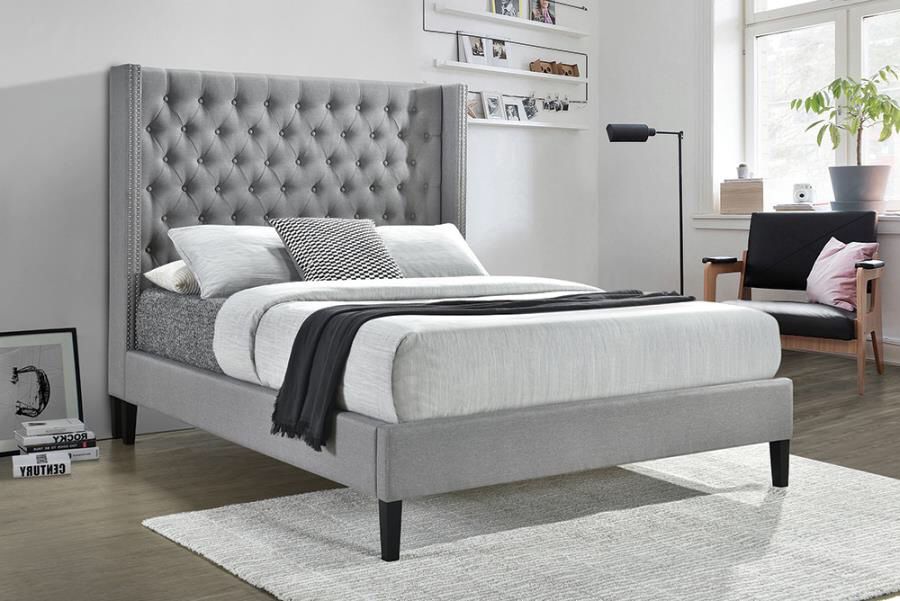 Grey Queen Bed Frame with Mattress!!Brand New Free Delivery