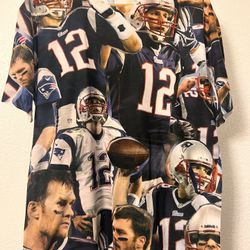 Tom Brady T Shirt With All Over Front Print 