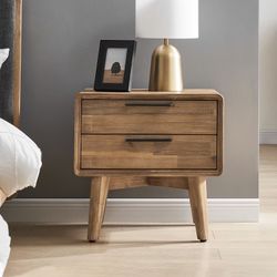 Two Nightstands- Solid Wood (Brand: Castlery)