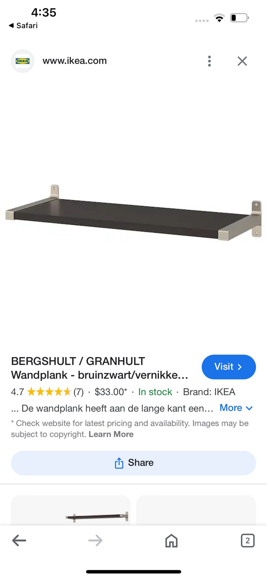 IKEA Floating Shelf (UTC Area)