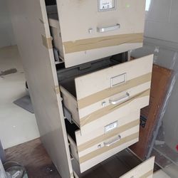 Office Image File Cabinet 4 Drawer Strong Heavy 52x26.5 Wide 18