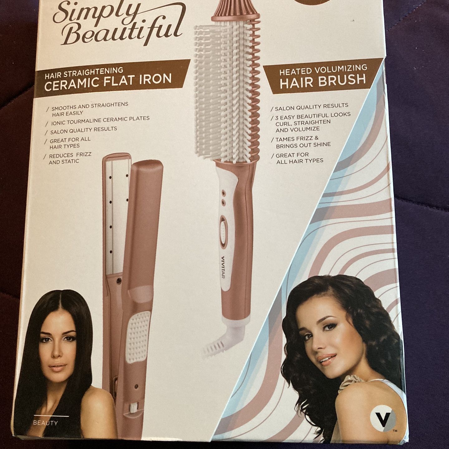 Salon Hair Vivitar Hair Brush Vivitar Heated Volumizing Hair Brush