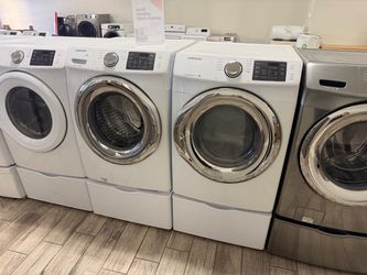 Samsung washer and dryer set electric with warranty