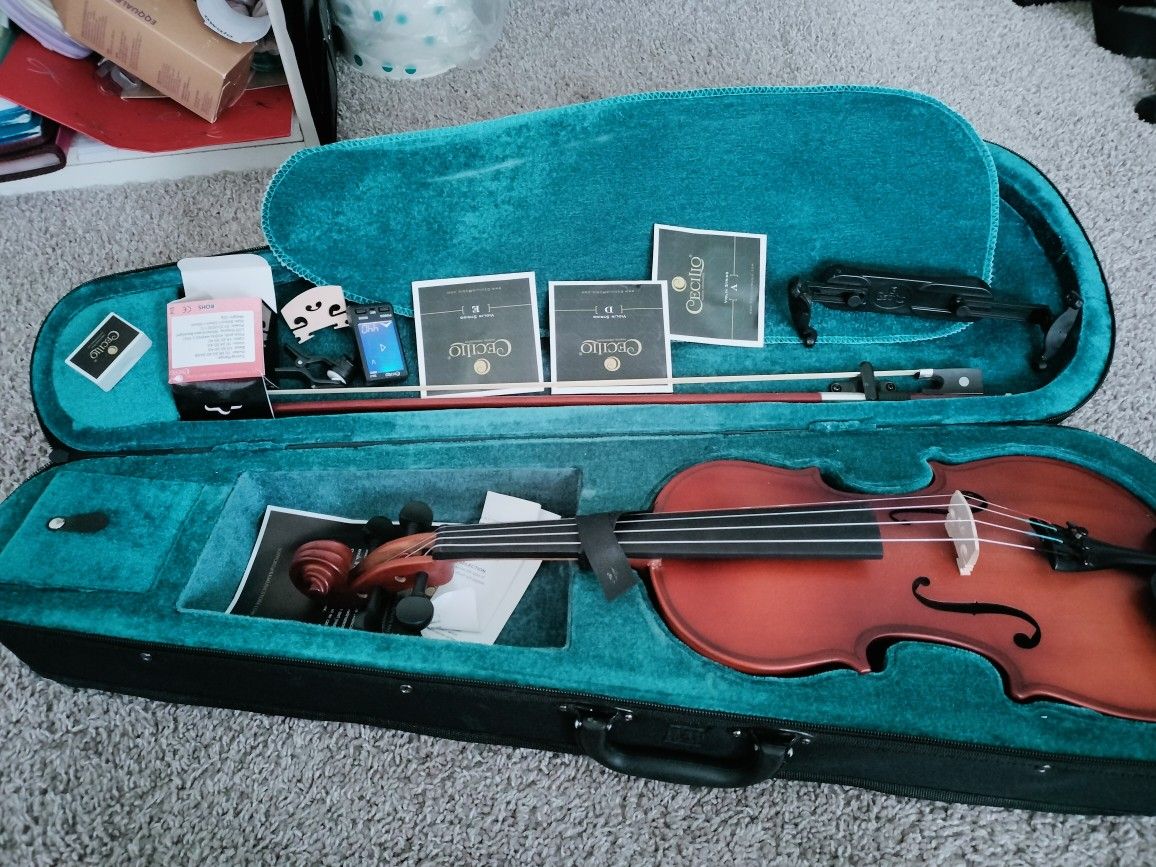 Mendini By Cecilio 3/4 Violin Set For Beginners