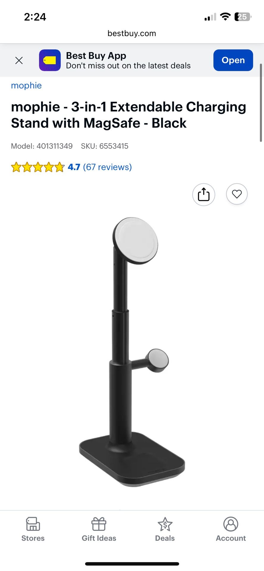 Mophie 3-1 Standing Charger