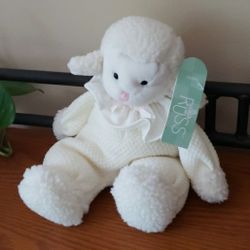 NWT - Vtg- Russ Berrie & Co-  "Lappity" Lamb Stuffed Animal