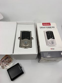 Kwikset SmartCode 270 Touchpad Electronic Deadbolt With SmartKey, silver