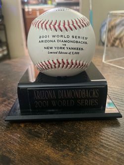 2001 Dbacks World Series baseball 1/5000