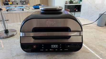Ninja Food Smart XL 6-in-1 Indoor Grill & Air Fryer, Black/Silver, FG551