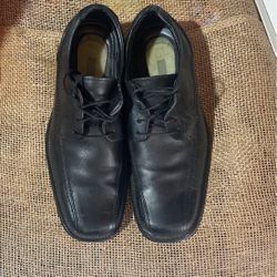 Black Leather Shoes Size:8.5 For Man