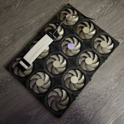 x12 Forward Lian li UNIFAN Infinity SL120mm+Lian li Strimer