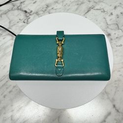 Gucci Piston Lock Smooth Leather Wallet